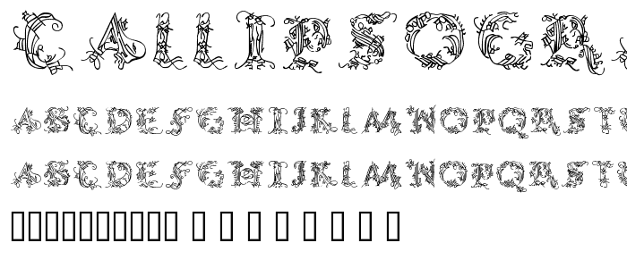CalliPsoGrafia  Medium font